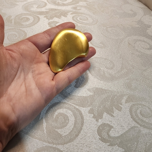 Vintage 80s Luxurious Gold Plated Belt Buckle main image 6